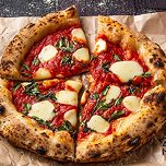 Assorted pizzas